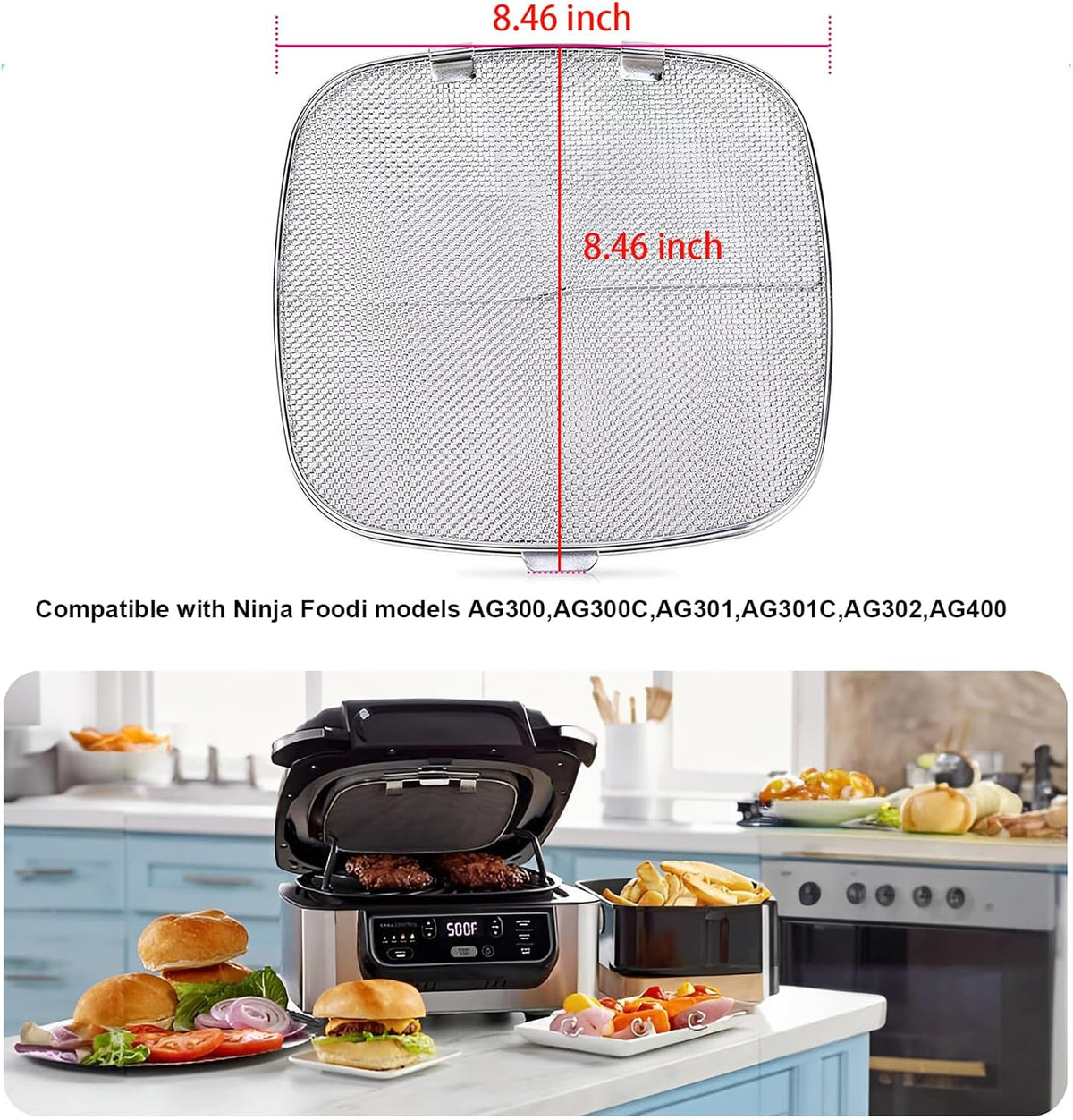 2 Pack Stainless Steel Splatter Shield Y713675