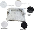 Large Pack of 2 Waterproof Soft Fluffy Dog Bed Mat with Removable Washable Cover W55500