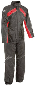 Large Black/Red Rain Suit Z718