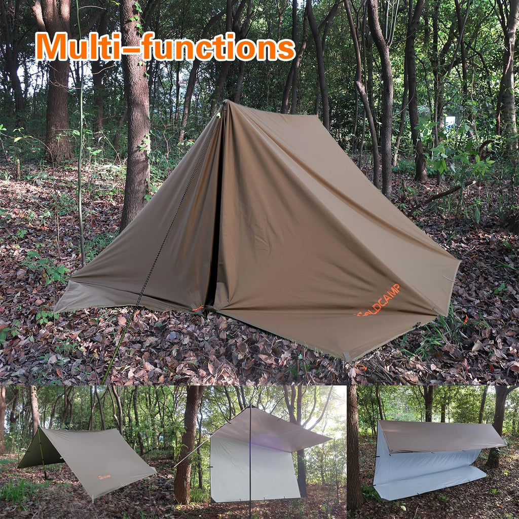 70D Nylon 10''X10'' Waterproof Camping Tarp H98576