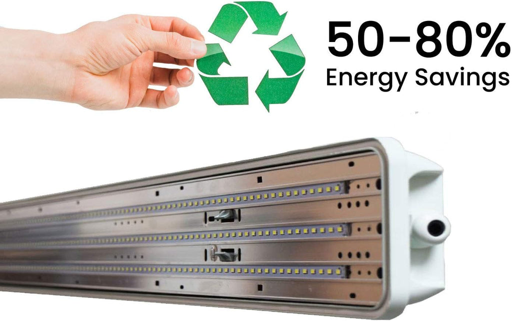 4FT Waterproof LED Vapor Tight Lights 6500K IP65 4-Pack J1868