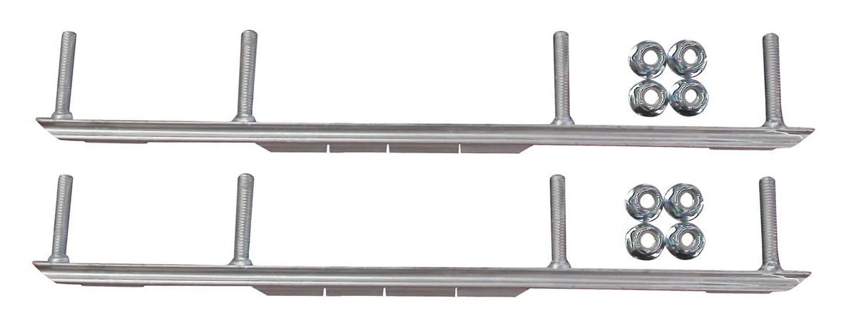 Green BX Snowmobile Skis Complete Kit F181001