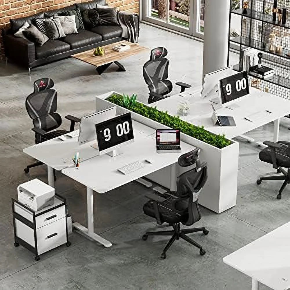 White 60 Inch Gaming Desk V915