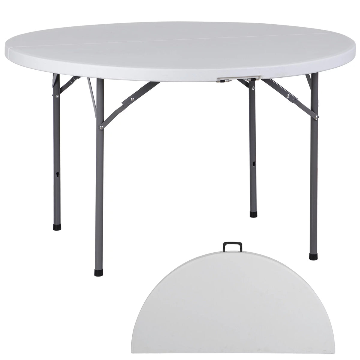 Black Round Foldable Plastic Table M1216