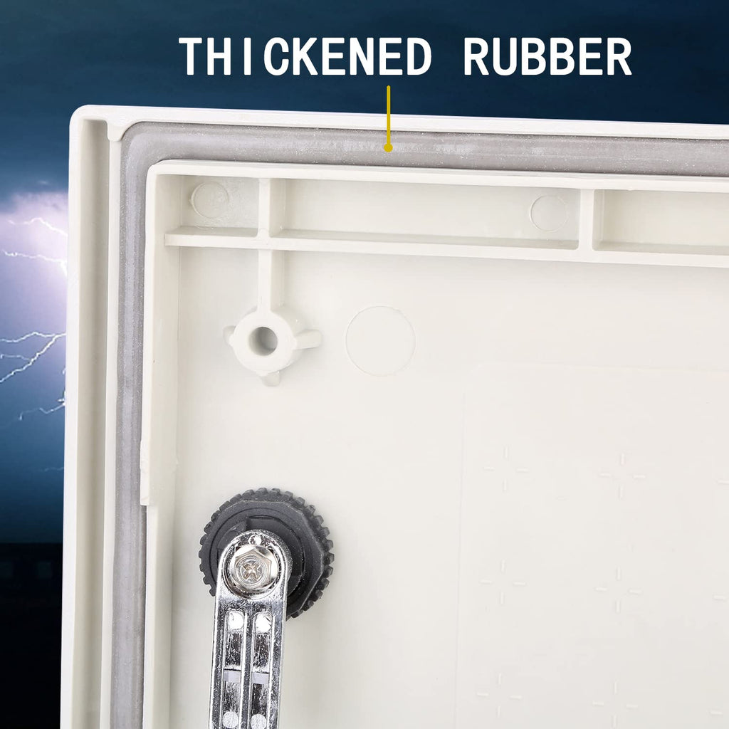 19.7×15.7×7.9 Fiberglass IP65 Weatherproof Wall-Mounted Electrical Enclosure Box J61351