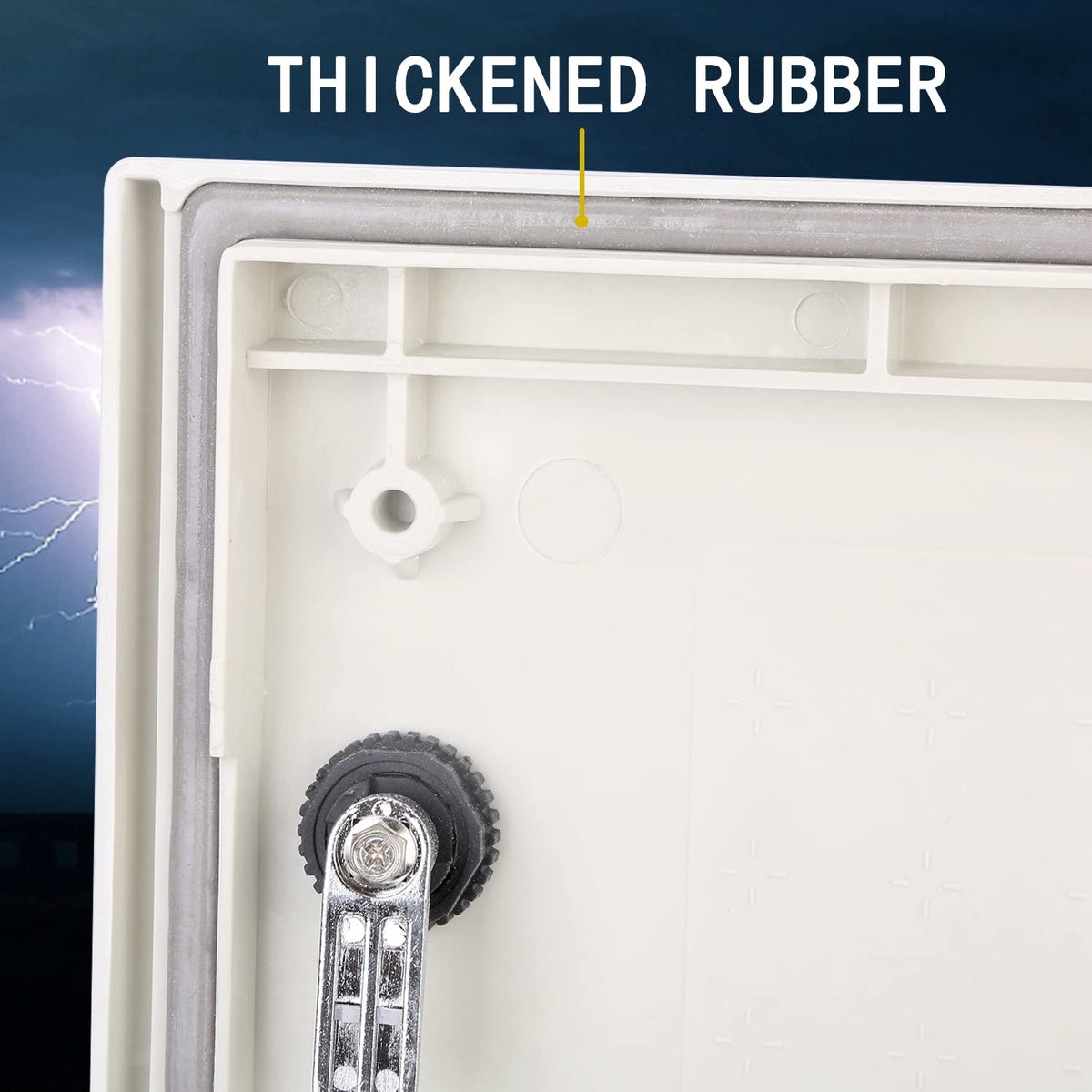 19.7×15.7×7.9 Fiberglass IP65 Weatherproof Wall-Mounted Electrical Enclosure Box J61351