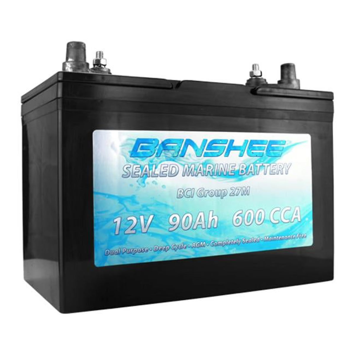 Group 27 Sealed AGM Deep Cycle Marine Battery T5243