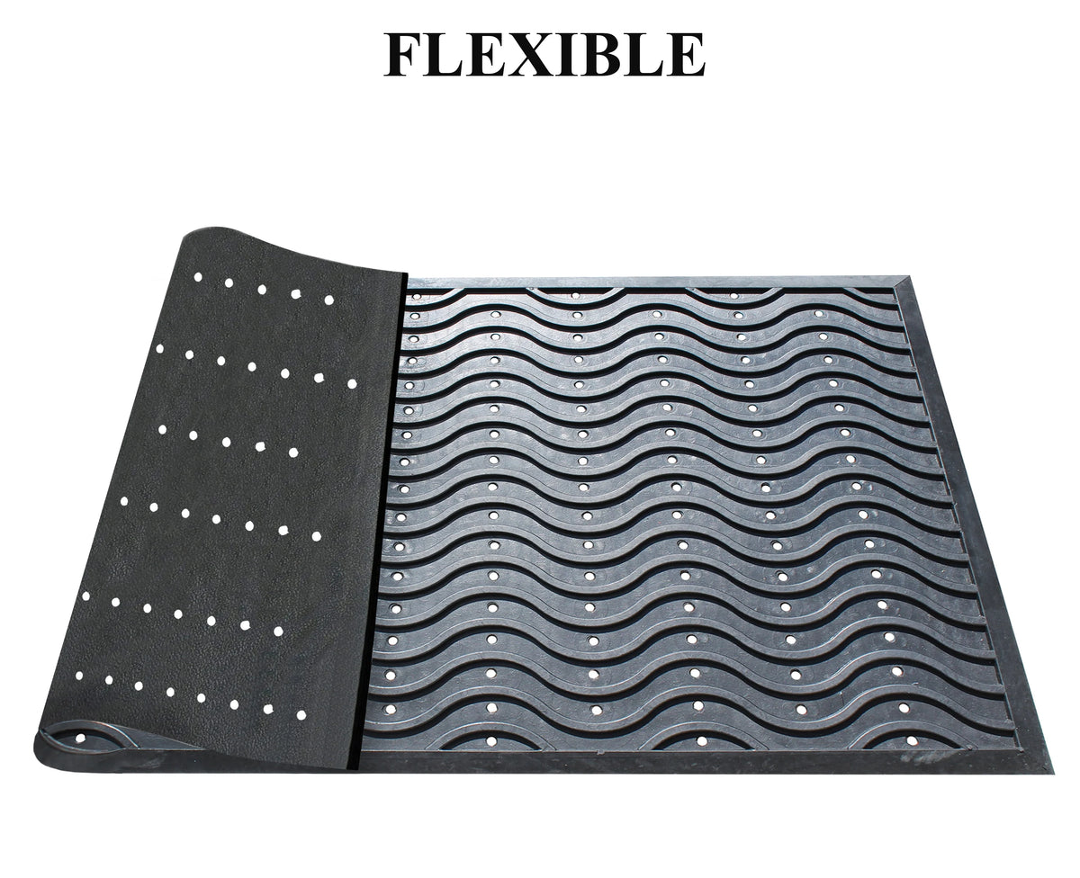 100% Rubber Clean Step Scraper Doormat N91271