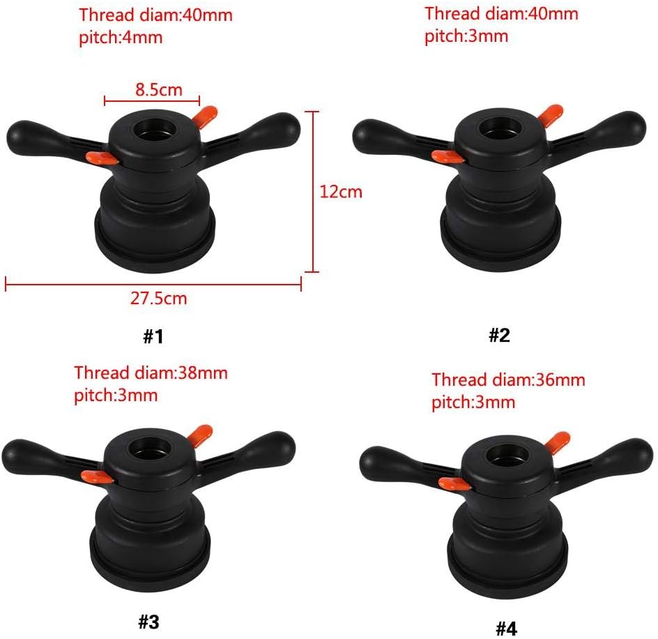 Balancer Tire Change Tool, Quick Release Hub Wing Shaft Nut 40mm/ 38mm/ 36mm, Pack of 2 W95676