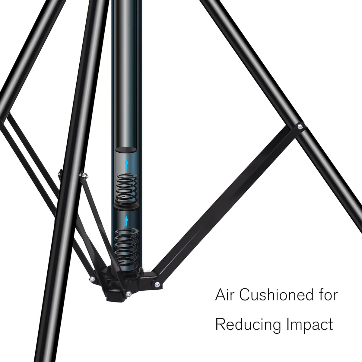8.5ft Adjustable Aluminum Light Stand with Carrying Bag, 2 Pack J78689