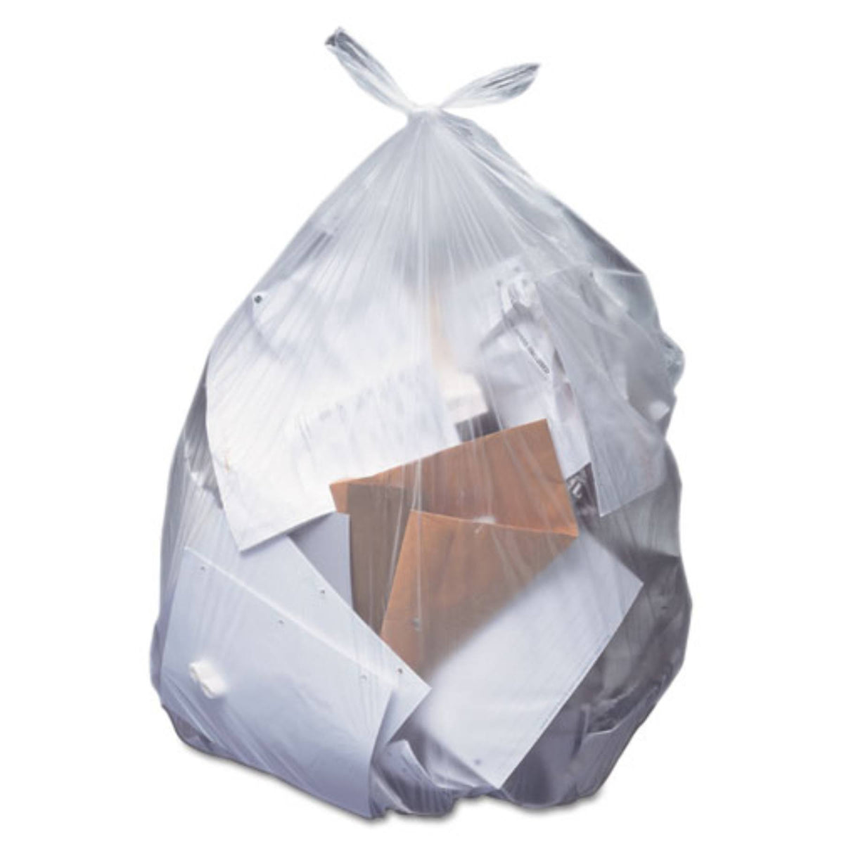 Clear 40-45 Gal 0.55 Mil 40 x 46 Can Liners 250/Carton L235924