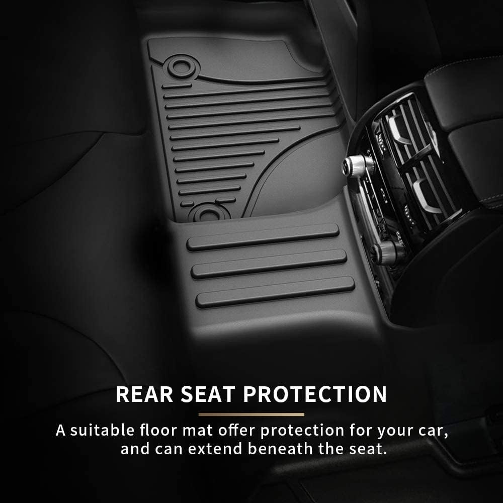 All Weather Car Floor Mats Front & 2nd Seat Floor Liners E9746