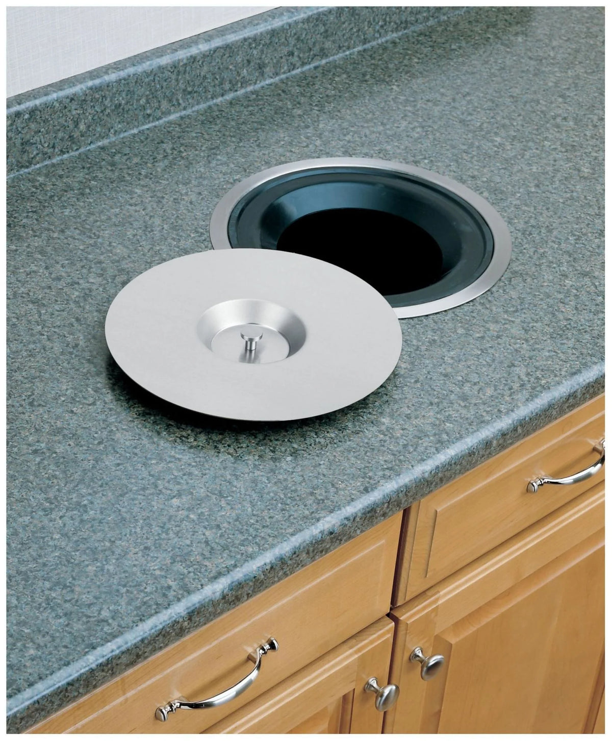 12-1/4" Counter Mount Trash/Ice Container - Stainless Z809