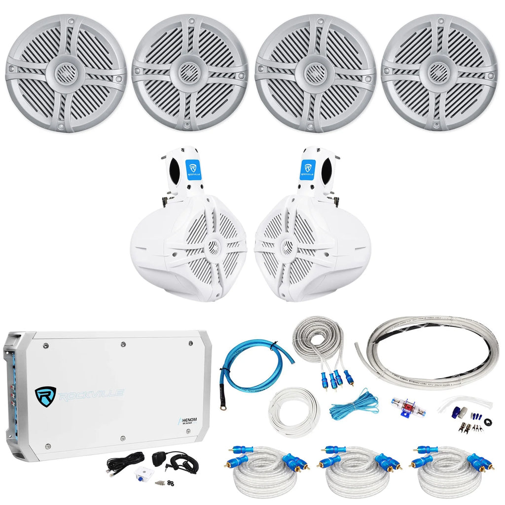 Marine Boat Speakers with Wakeboards and Amp Wire Kit L463255