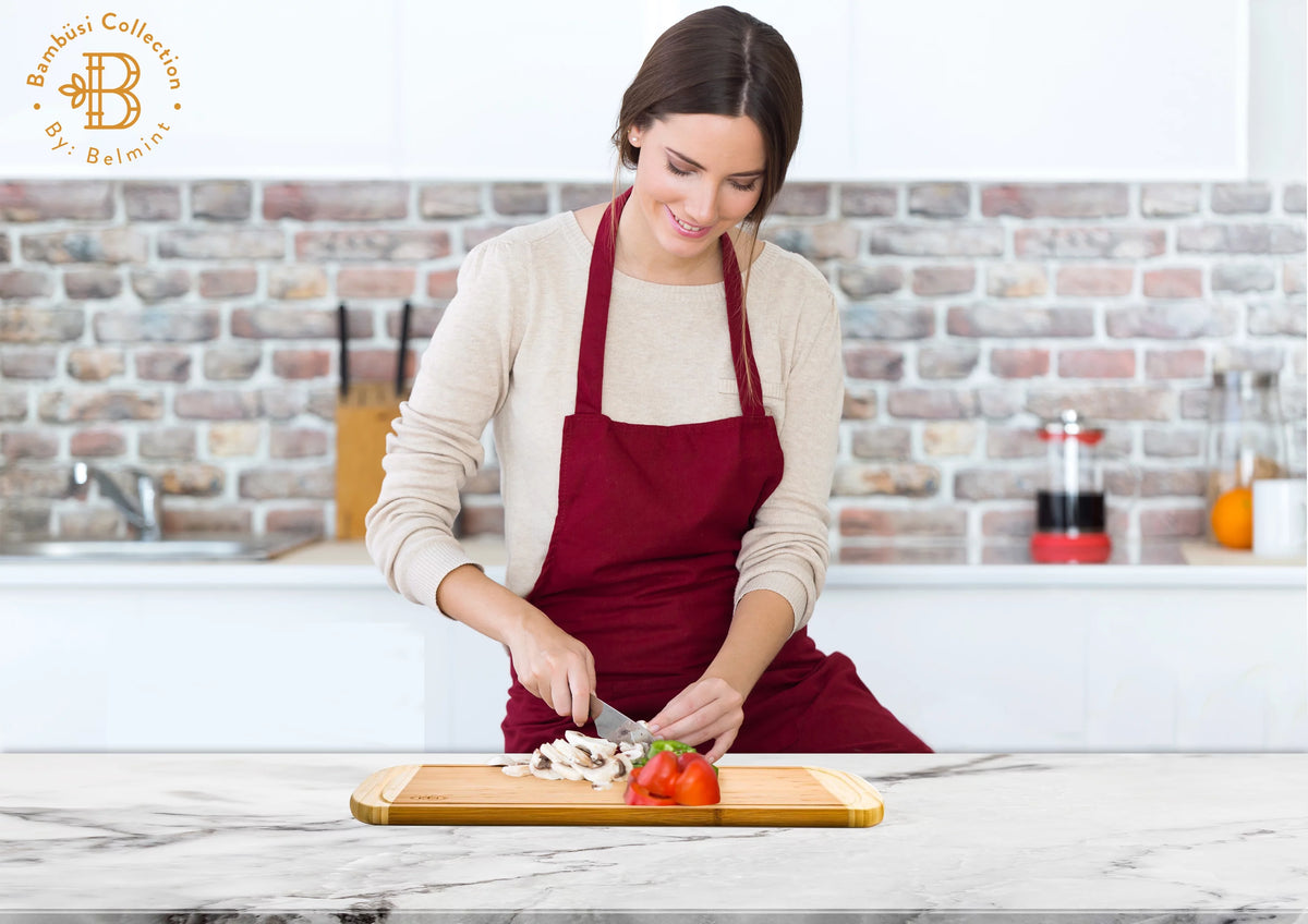 Extra Large Bamboo Cutting Board with Juice Grooves B3370