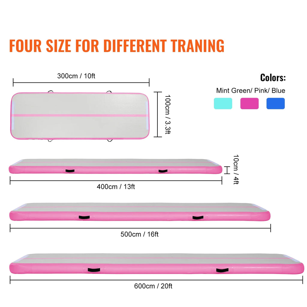 20ft Inflatable Gymnastics Mat with Pump D456085