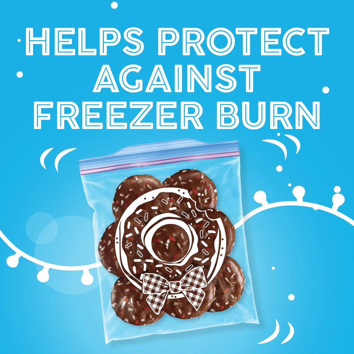 Holiday Freezer Quart Bags, 19 CT C325