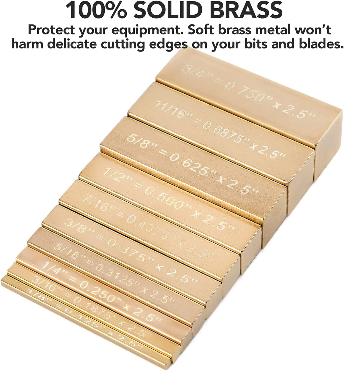 10 Brass Setup Blocks Height Gauge Woodworking Tools K40443