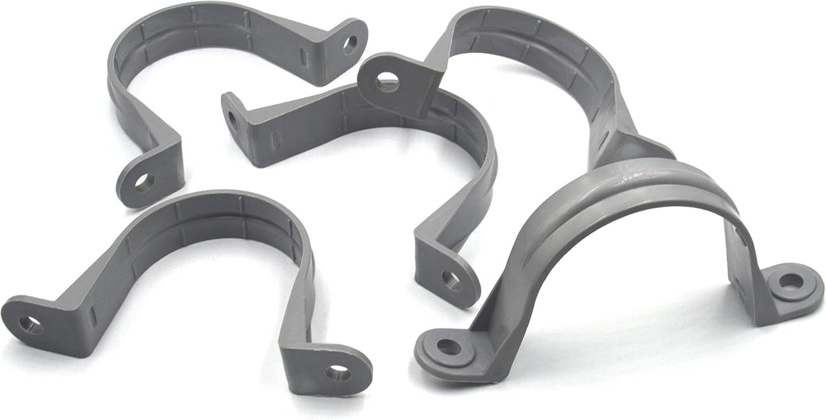 6pcs 1-1/2 Inch PVC Pipe Straps, 2 Holes Plastic Conduit Strap V343