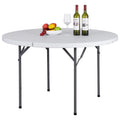 Black Round Foldable Plastic Table M1216