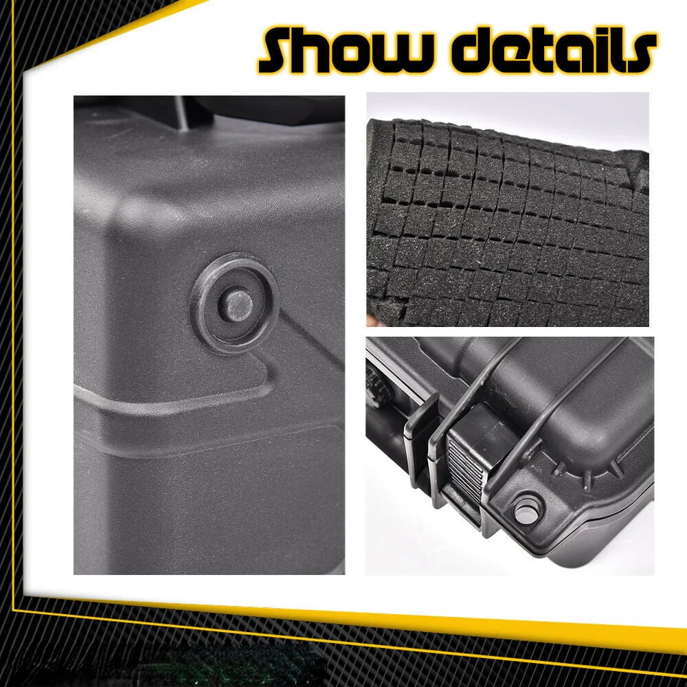 Graded Card Storage Box with Foam Slots, Large, Black H4710