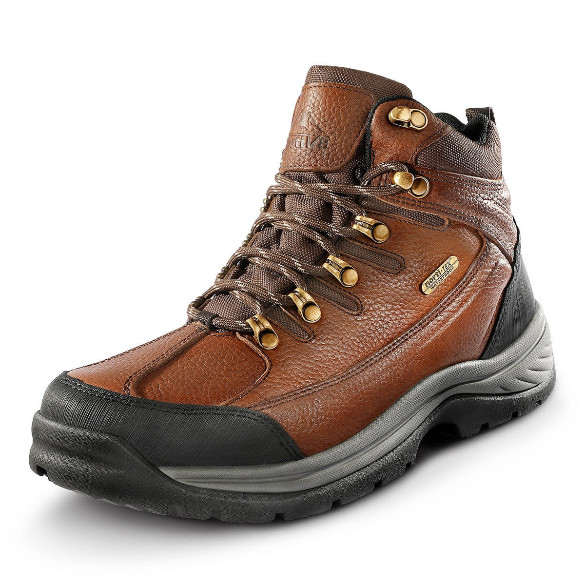 Men's Mid Ankle Leather Waterproof Hiking Boots Y4976