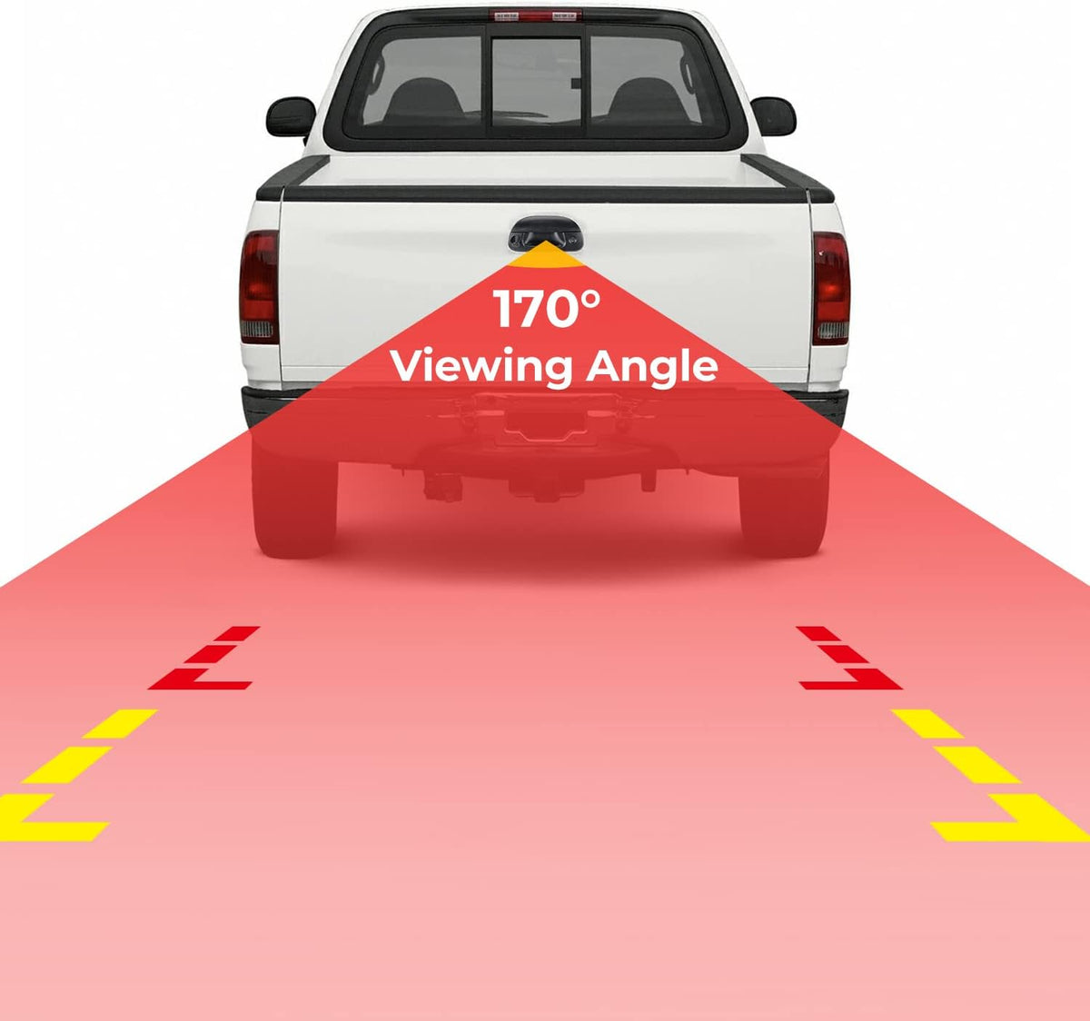 Backup Camera Compatible with 1997-2003 F150 1998-2007 F250 F350 F450 F550 Tailgate Handle Reverse Camera O137