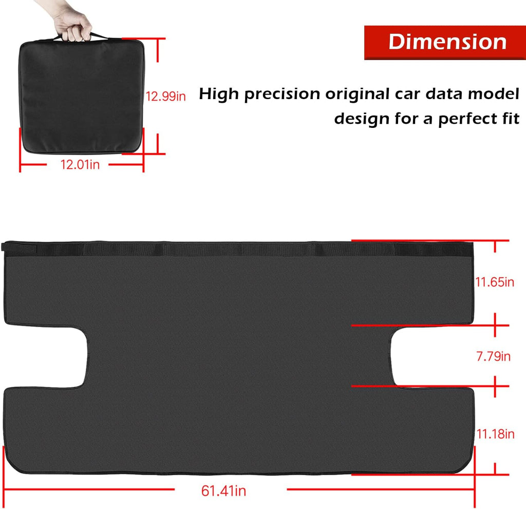 Black Vinyl Tonneau Cover 3 pcs F87612