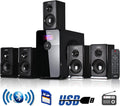 Black 5.1 Channel Bluetooth Speaker System X881763