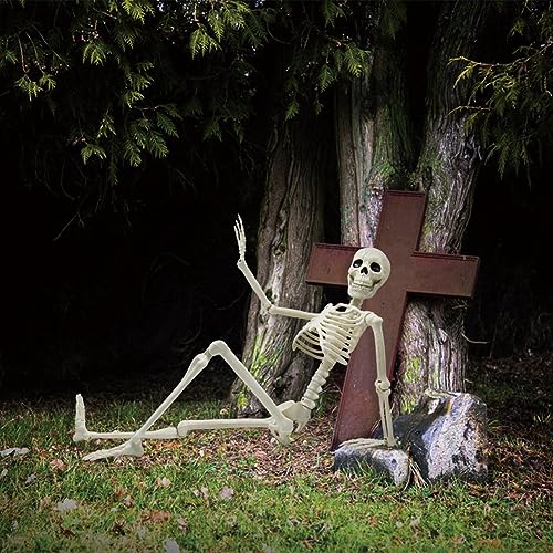 5.9FT Plastic Full Size Human Skeleton with Movable Joints O4896