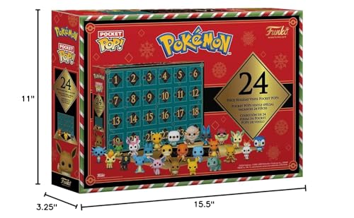 Pokemon Advent Calendar 24 Days of Surprises Collectible Vinyl Mini Figures Z17528