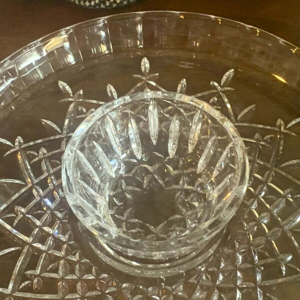 Clear Crystalline Chip & Dip Bowl Y732445