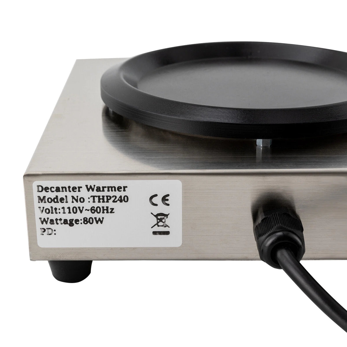 80W Stainless Steel Coffee Warmer Plate S43244
