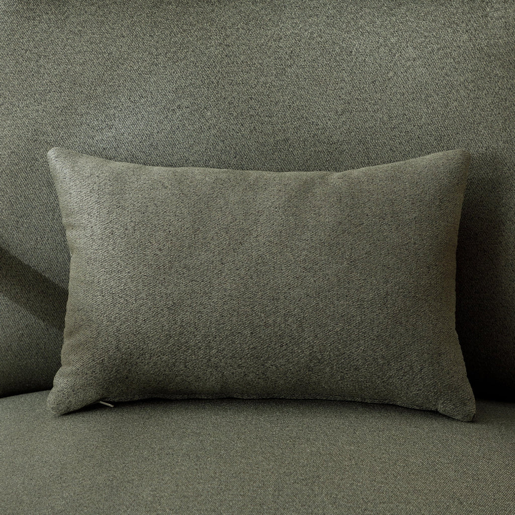 Mid-Century Modern Green Upholstered Accent Chair with Pillow D603655