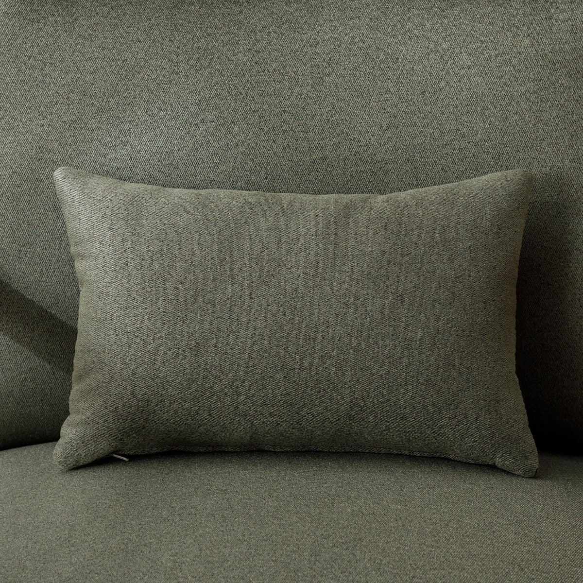 Mid-Century Modern Green Upholstered Accent Chair with Pillow D603655