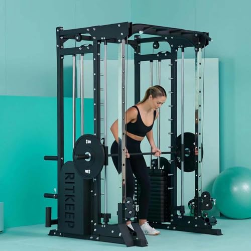 All-in-One Home Gym Equipment with 2200lb Load Capacity and 320lb Weight Stack Y72731
