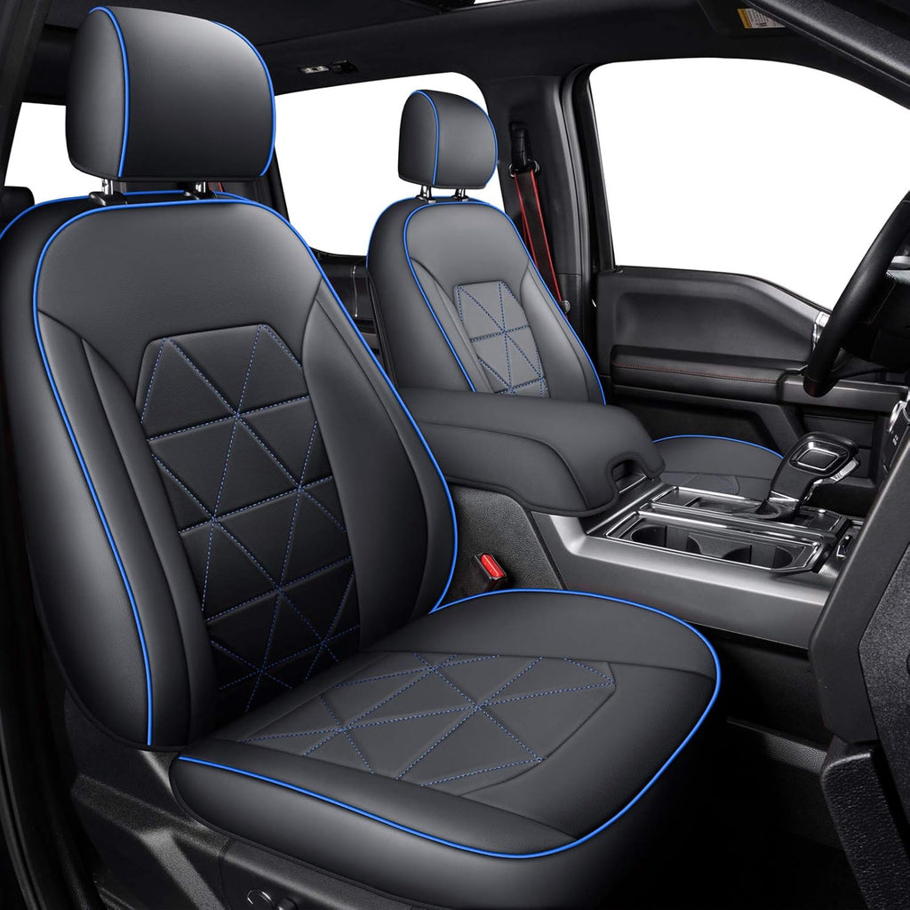 2 Pc Black Front Seat Covers G97295