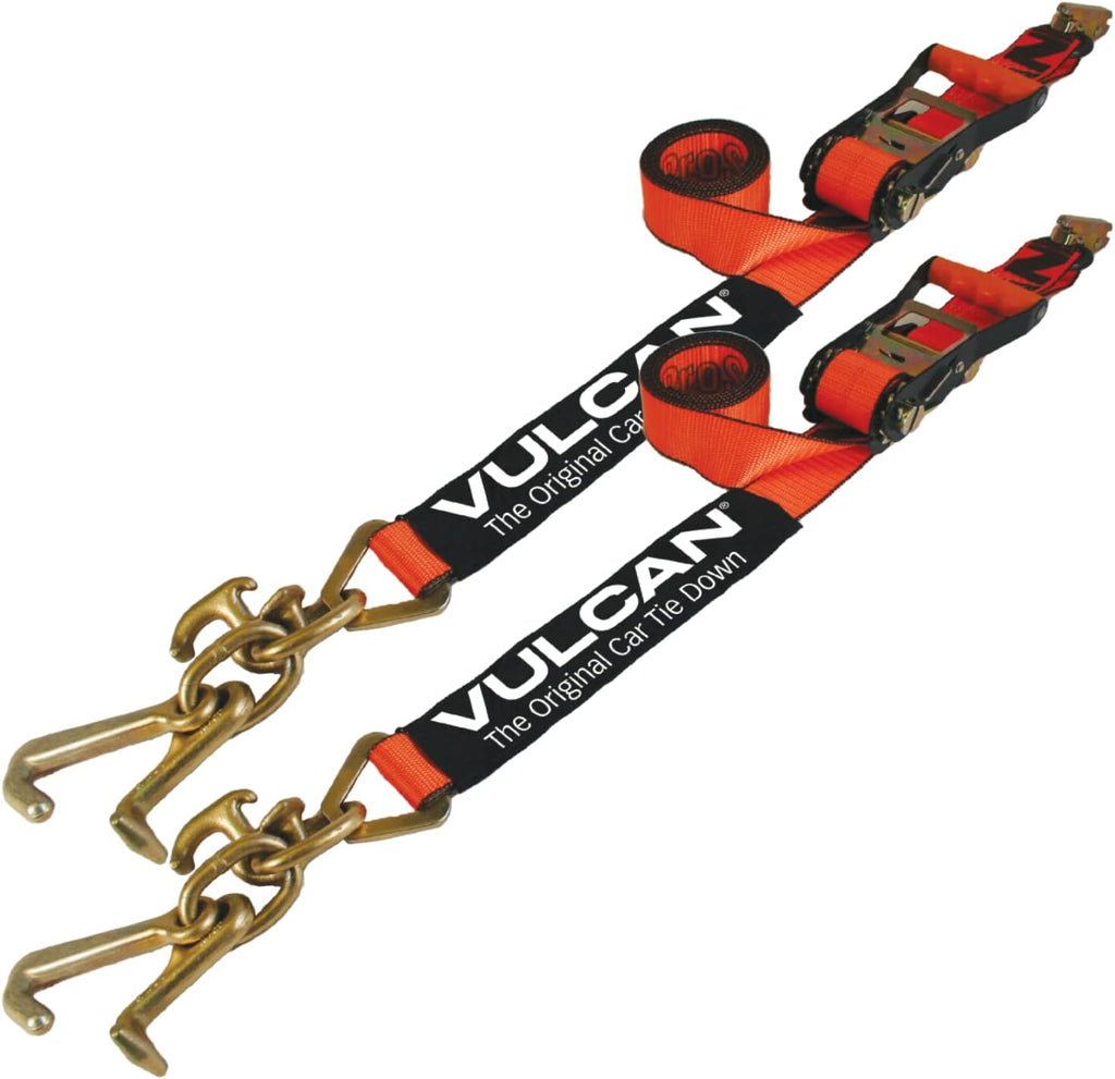 96 Inch 2 Pack Car Tie Down with Universal Frame Hook Cluster S968