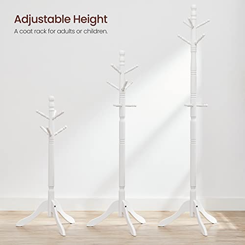 Solid Wood Coat Rack with 10 Hooks Q70111