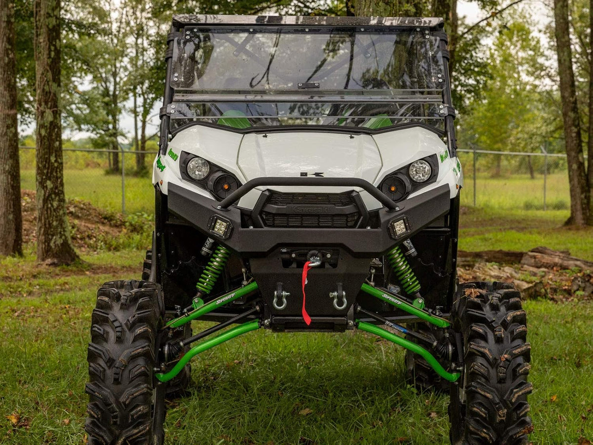 Wrinkle Black Steel Front Bumper with Tow Hooks N6609