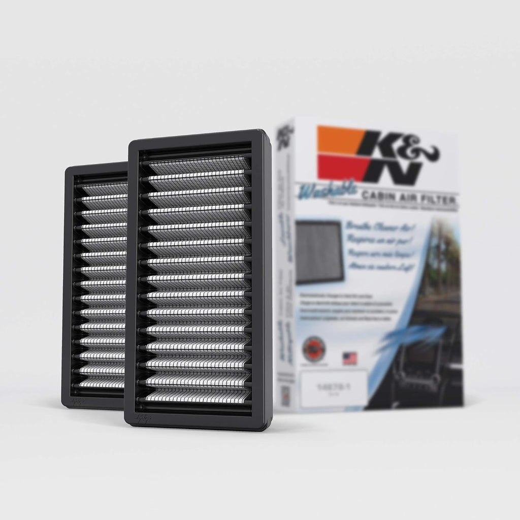 2 Pack Washable Cabin Air Filter T8010
