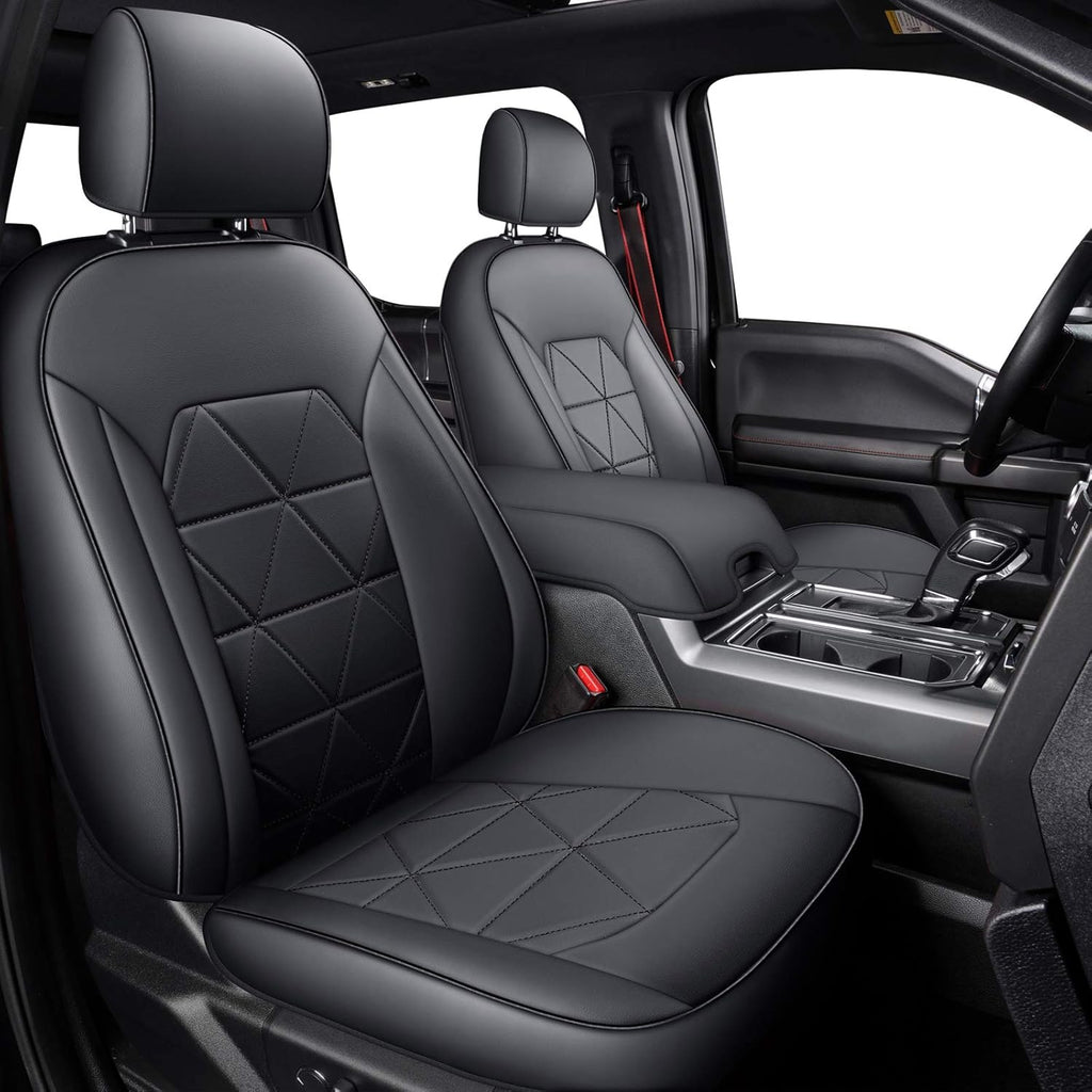 2 Pc Black Front Seat Covers G97295