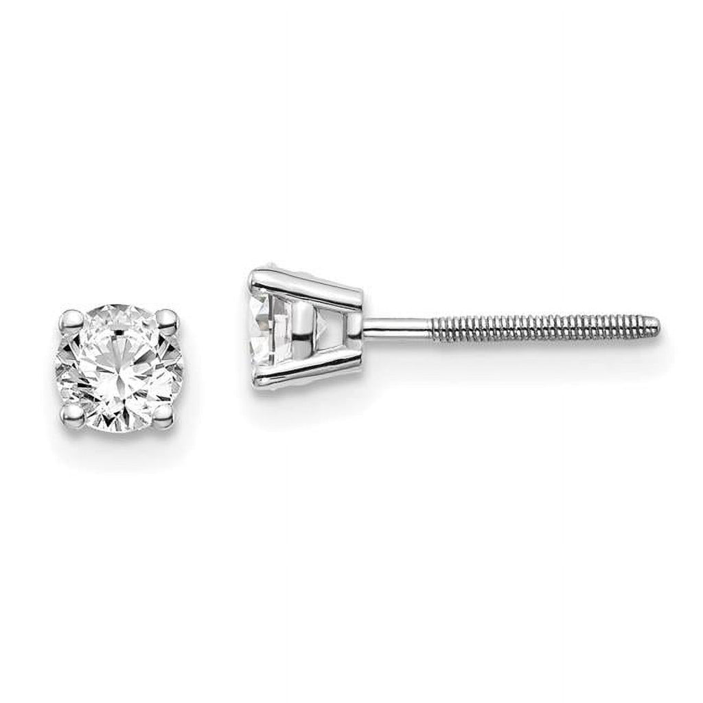 14kw 0.60ct SI3 G-I Diamond Stud Earrings M6304