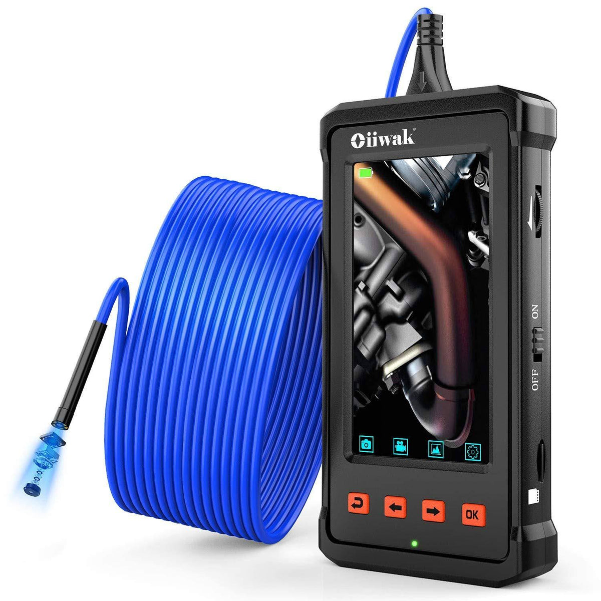 Industrial Endoscope 5.5mm Waterproof Inspection Camera 1080p 4.3inch Screen N925