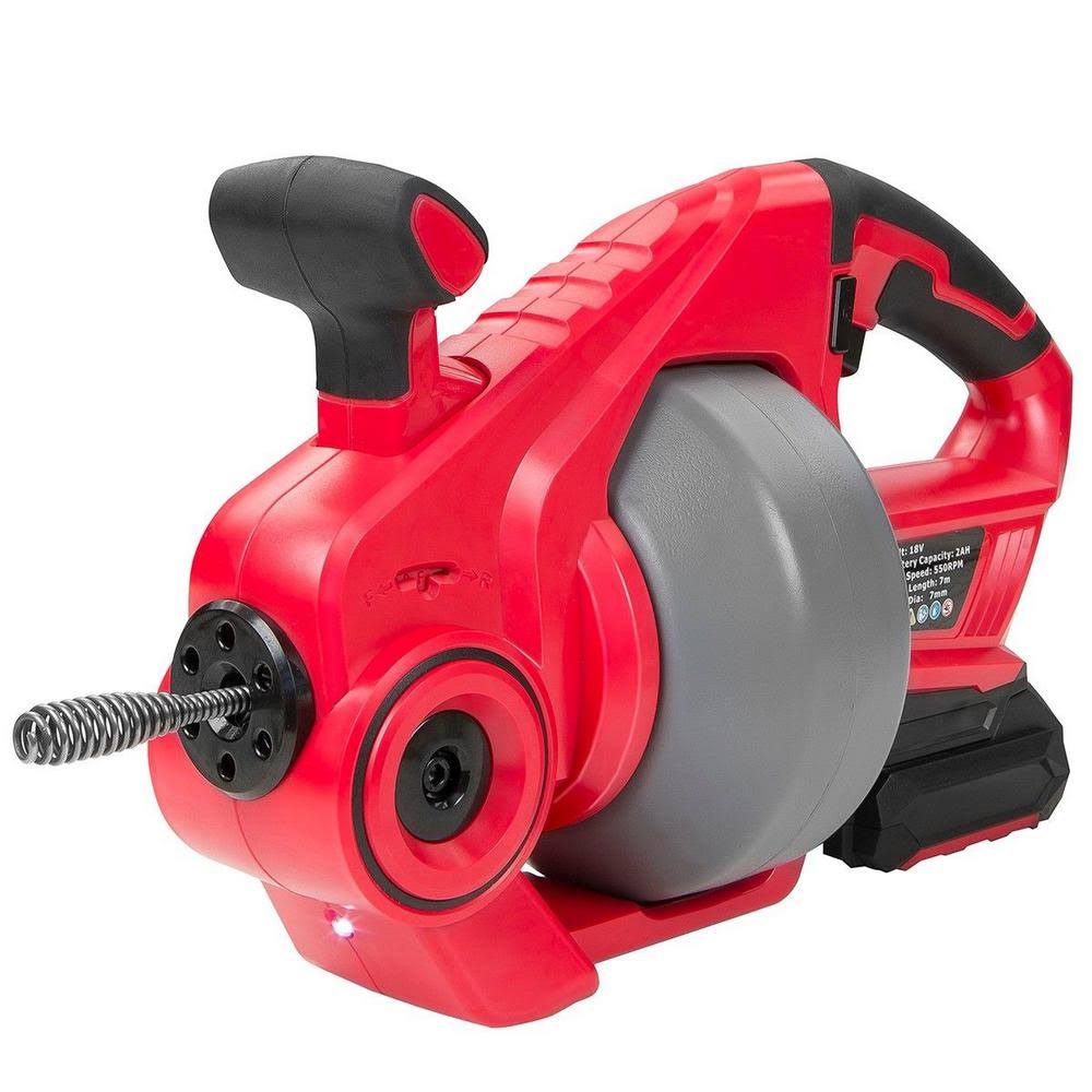 18-Volt Lithium-Ion Drain Auger with 25 ft. Reinforced Cable I204443