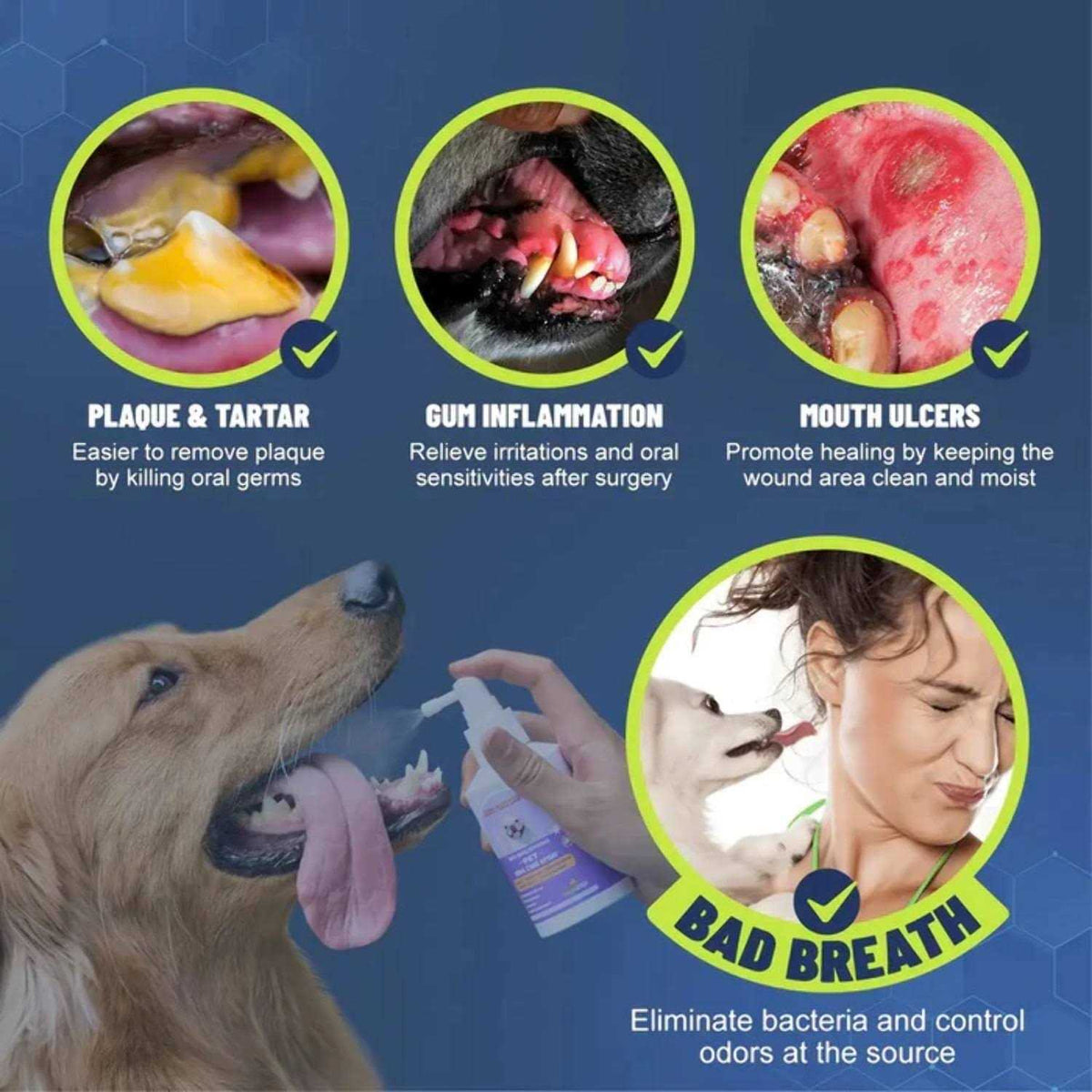 Dog Cat Oral Care Spray 5.1 Oz I815