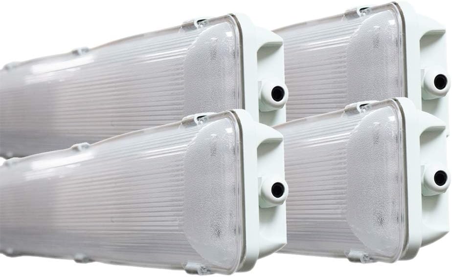 4FT Waterproof LED Vapor Tight Lights 6500K IP65 4-Pack J1868