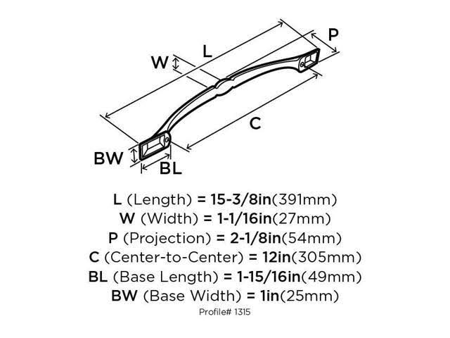 Satin Nickel Appliance Pull K88780