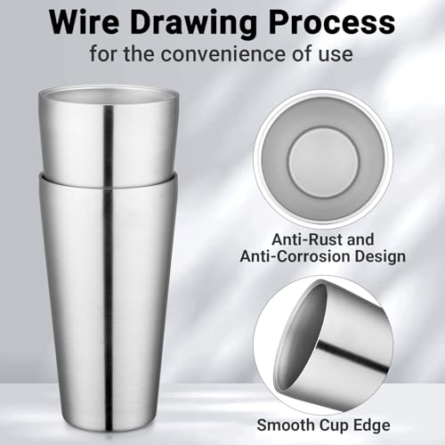 16 oz 4 Pack Stainless Steel Tumbler A508127