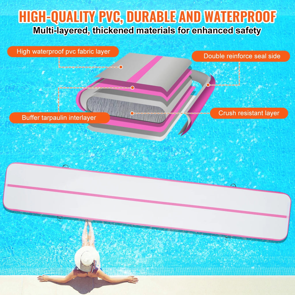 20ft Inflatable Gymnastics Mat with Pump D456085